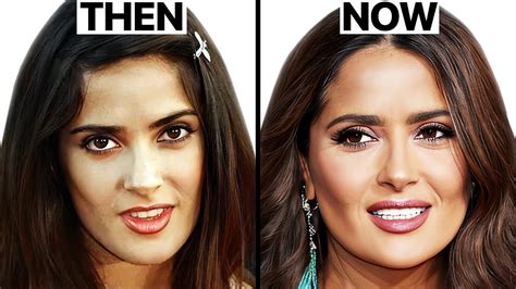 salma hayek now and then